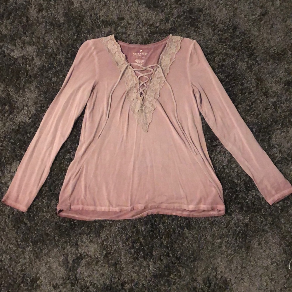 Crisscross super soft long sleeved T-shirt!!